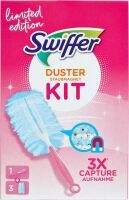 Swiffer Staubmagnet KIT pink 1+3 Limited Edition Staubwedel ideal gegen Staub, Tierhaare & Allergene