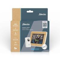 Alecto Wetterstation mit Funksensor Bamboo