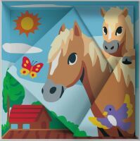 Ravensburger CreArt - Malen nach Zahlen 25868 - Do it together: Pferde - für Erwachsene und Kinder