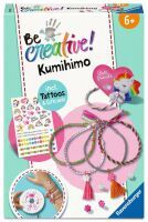Ravensburger 25540 BeCreative Freundschaftsbändchen Kumihimo & Tattoos, DIY für Kinder ab 6 Jahren