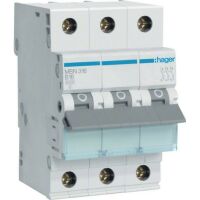 Hager LS-SCHALTER 3P  16A-B 6KA 3PLE (MBN316)