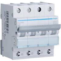 Hager LS-SCHALTER 3P+N 25A-C6KA 4PLE (MCS625 QUICK CONNECT)
