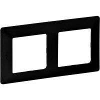 Legrand 2-FACH RAHMEN SCHWARZ (754252   VALENA LIFE)