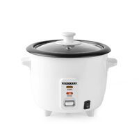 MELISSA Reiskocher / 0,6 l / 300 W / Antihaftbeschichtung / Abnehmbare Schüssel / Dampfgareinsatz / Warmhaltefunktion / Automatische Abschaltung / Weiß