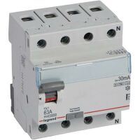 Legrand FI-SCHALTER 63A 4P 30MA    A-G (411816           TX3)
