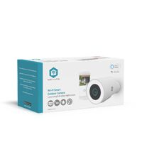 Nedis SmartLife Außenkamera / Spotlight / 3MP Full HD 1296p / IP65 / Cloud Storage (optional) / microSD (not enthalten) / Onvif / 5 V DC / Bewegungssensor / Nachtsicht / Weiss