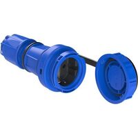 PC Electric PCE 20251-B - Schutzkontaktkupplung Typ F - CEE 7/3, IP66/68, blau