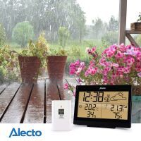 Alecto Wetterstation mit Funksensor Schwarz