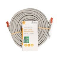 Nedis CAT6-Netzwerkkabel / RJ45 Stecker / RJ45 Stecker / U/UTP / 15.0 m / Rund / PVC / Grau / Label