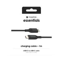 Mophie Essentials USB-C auf USB-C Kabel, 1m, schwarz