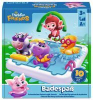 Ravensburger ThinkFun -76654 - Badespaß - Das platschnasse Knobelspiel mit Schweinchen Peter und sei