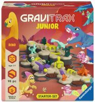 Ravensburger GraviTrax Junior Starter-Set L Dino24586 - Erweiterbare Kugelbahn für Kinder, Murmelbah