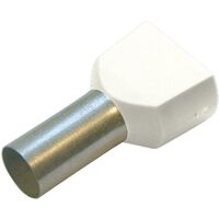 Multipack Haupa TWIN-ADERENDHÜLSE 0,75/8 WEISS (273352) - 100 Stück