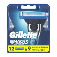 Gillette Mach 3 Turbo Rasierklingen 12er