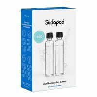 Sodapop Wasser Zu-/Aufbereiter-Zubehör LOGAN Glasflaschen (2x 600ml)