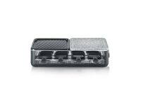 SEVERIN 2366 Raclette Black Line 8er m. 1/2 Stein 1/2 Antihaftplatte
