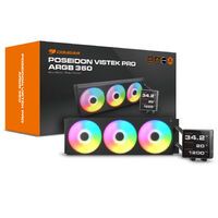 COUGAR CPU Wasserkühlung Poseidon Vistek Pro 360,ARGB,Schw. (CGR-PSDVPRGB-B-360)
