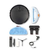 Nedis SmartLife Roboter-Staubsauger / Navigationsmethode: Random / Wi-Fi / Kapazität Auffangbehälter: 0.6 l / Automatisches Laden / Maximale Betriebszeit: 2 Std / Schwarz / Android™ / IOS