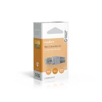 Nedis RJ45-Stecker / Stecker / Solid FTP CAT5e / Gerade / Vernickelt / 10 Stück / Polycarbonate / Grau / Transparent / Box
