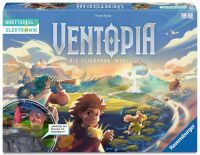Ravensburger 24582 Ventopia - Die fliegende Insel, Brettspiel mit Elektronik für Kinder ab 7 Jahren 