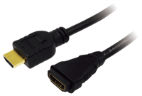 Logilink HDMI-Kabel Ethernet A -> A St/Bu  2.00m Gold Verl. (CH0056)