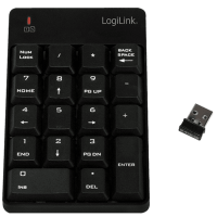 Logilink Keypad wireless, mit 18 Tasten, black (ID0120)