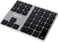 Logilink Keypad Bluetooth, mit 35 Tasten, ALU, Space grau (ID0187)
