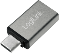 Logilink USB 3.2 Gen1 Type-C Adapter, C/M zu USB-A/F, silber (AU0042)
