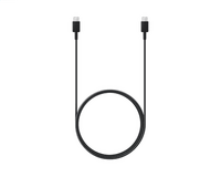 Samsung Mobilfunkzubehör Samsung Galaxy Cable USB Type C to USB-C 1.8m Black Bulk (EP-DX310JBEGEU)