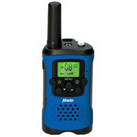 Alecto Walkie-Talkie Set / 2 Handsets / Bis zu 7 km / Frequenzkanäle: 8 / PTT / VOX / 24 h Standby / Inklusive Ladestation / Kopfhörerausgang / Blau / Schwarz
