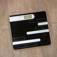 MELISSA Personenwaage 180 kgs Schwarz / Silber