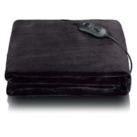 MELISSA Heizung Plaid 180x130cm 120W Schwarz
