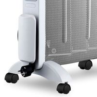 Trebs Mobile mikathermische Elektroheizung auf Rädern 2000W Weiß