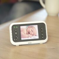 Alecto Video-Babyphone mit 2,8"-Farbdisplay Weiß / Anthrazit