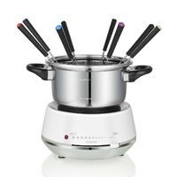 MELISSA Elektrisches Fondue 2L 1200W Edelstahl / Weiß
