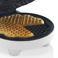 Trebs Waffeleisen in Herzform Weiß