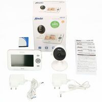 Alecto Video-Babyphone mit 4,3"-Farbdisplay Weiß