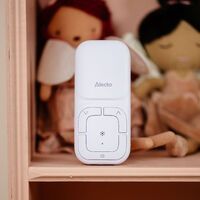 Alecto Modernes Full Eco Audio-Babyphone mit kristallklarer DECT-Klangqualität und langer Standby-Zeit Weiß