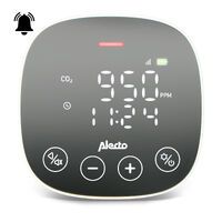 Alecto CO2-Messgerät mit NDIR-Sensor und Feuchtigkeitsmesser