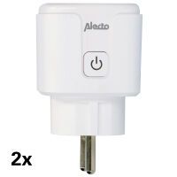 Alecto Smart Wi-Fi-Stecker 16A 3680W 2er-Pack Weiß