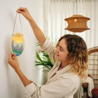 Ravensburger CreArt - Malen nach Zahlen 25923 - Malen auf Holz: Berge - ab 12 Jahren