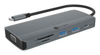 ICY BOX IB-DK4040a-CPD 10 in 1 USB-C Docking station Datenverteiler/Umschalter