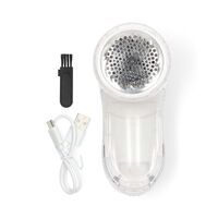 Nedis Fusselrasierer / Built-In Lithium-Ion / Bekleidung / Textile / Weiss