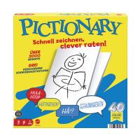 Mattel Pictionary Familienbrettspiel für Kinder und Erwachsene und Spieleabende mit abwischbaren Mal