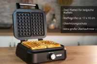 Unold 48275 Doppel Waffeleisen Brüssel        Belgische Waffeln Waffelautomaten