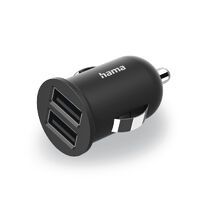 Hama Kfz Ladegerät, 2xUSB-A, 12W sw (223351)