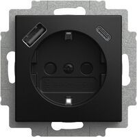 Busch-Jaeger SCHUKO USB-A+C STECKDO SW-MATT (20 EUCB2USBAC-915)