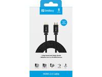 SANDBERG HDMI 2.0 19M-19M - 3m - 3 m - HDMI Type A (Standard) - HDMI Type A (Standard) - Black
