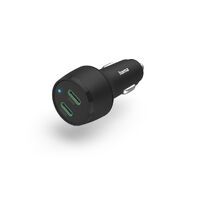 Hama Kfz-Ladegeraet USB-C Power Delivery PD 1x25W 1x20W 45W Schwarz