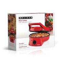 MELISSA Pizzabäcker & Grill / 30 cm / Einstellbare Temperaturregelung / 1800 W